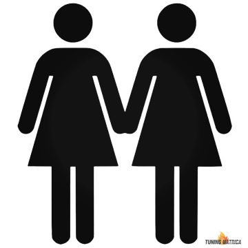 Női pár autómatrica