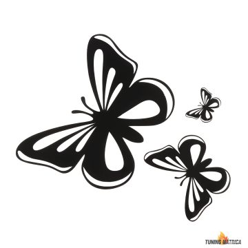 Pillangó matrica autóra