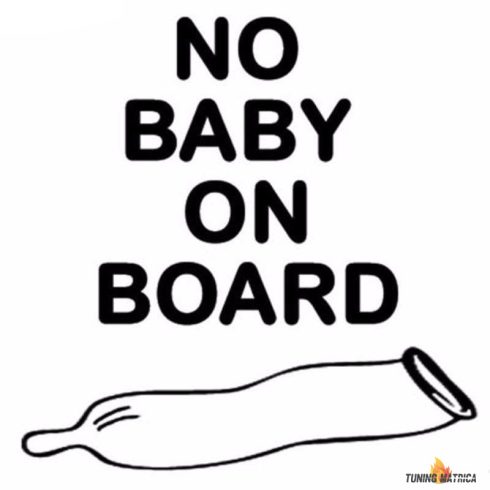 No Baby on Board tuning felirat