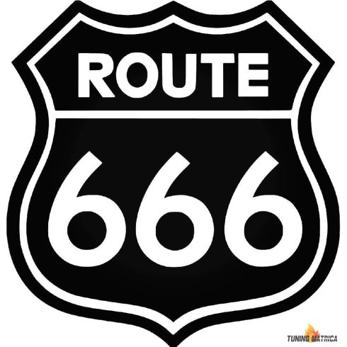Route 666 Tuning felirat