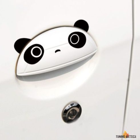 Panda autókilincs matrica (4 db)