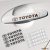 Toyota autókilincs matrica (4 db)