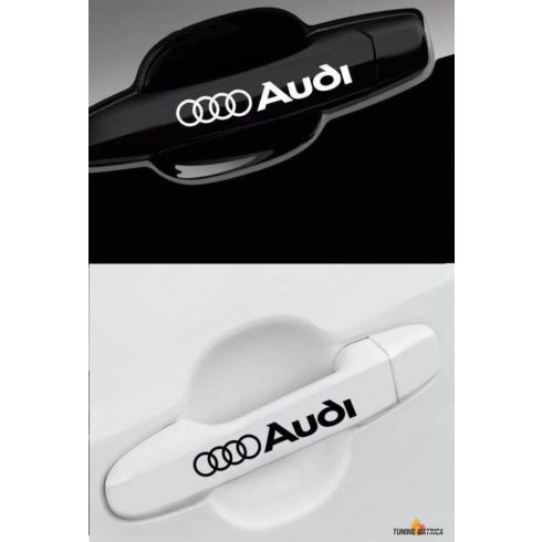 Audi embléma autókilincs matrica (4 db)